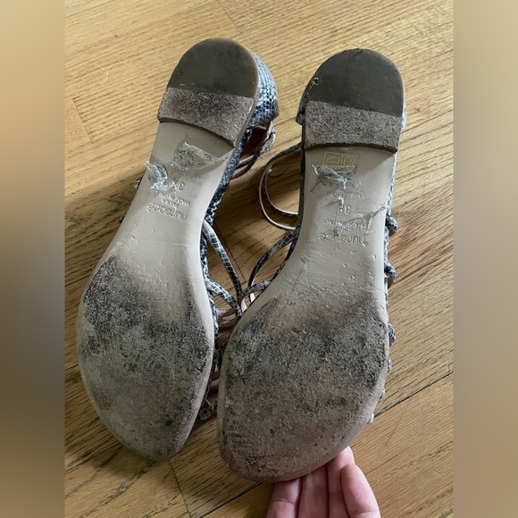 EUC Nursace snakeskin print strappy sandal, 38 - Picture 2 of 4